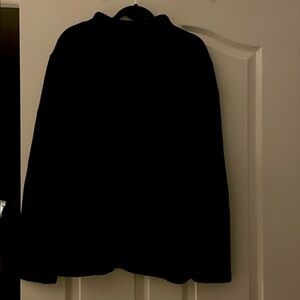 Classic Black Zip-Up Sweater for Men
Length 28” -sleeves 25”